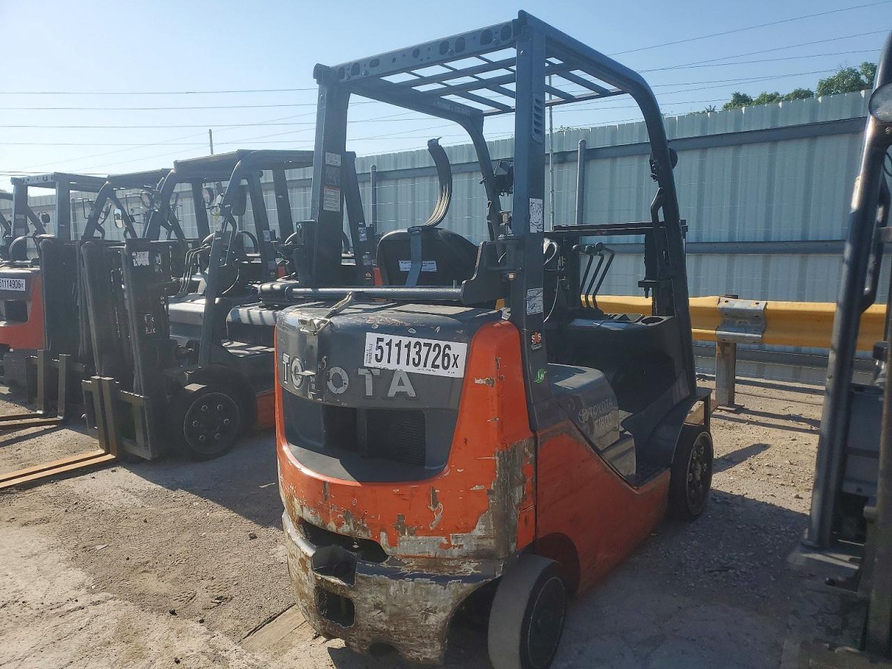 2016 Toyota 8FGCU20 Forklift