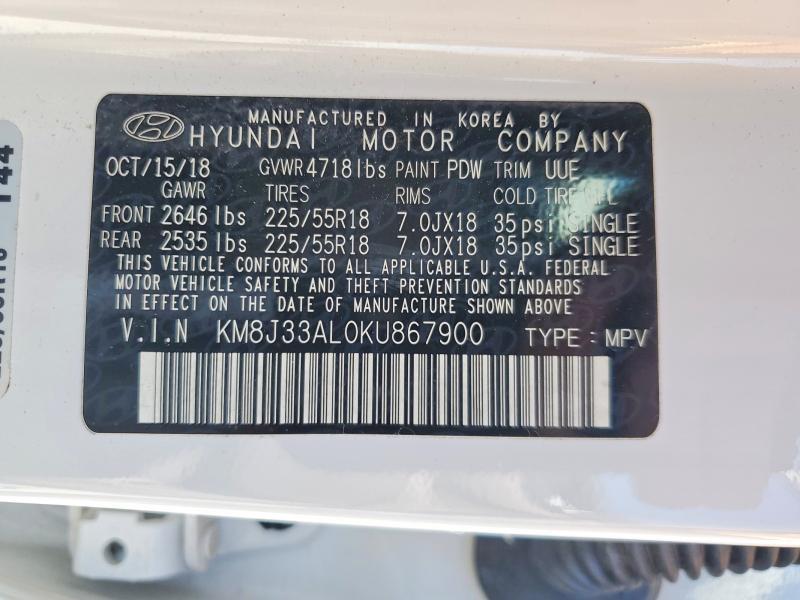 2019 Hyundai Tucson sel