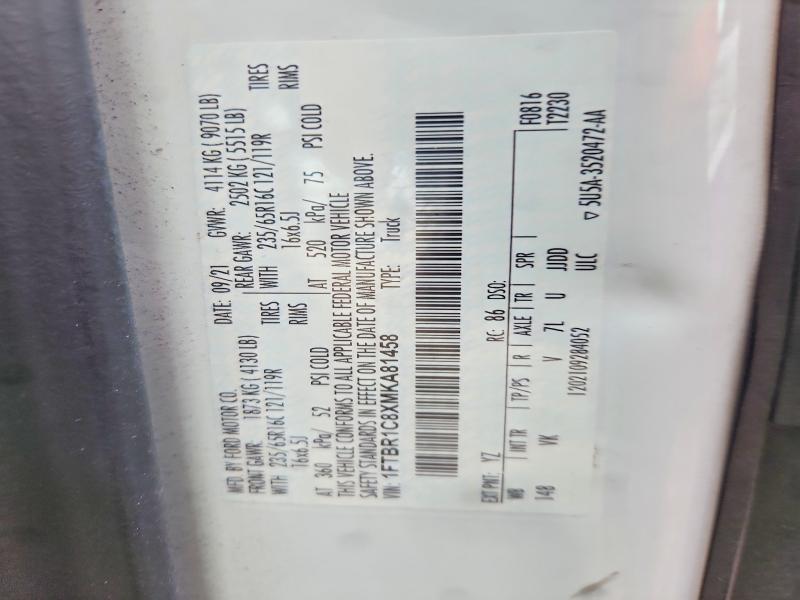 2021 Ford Transit 250 Utility / Service van