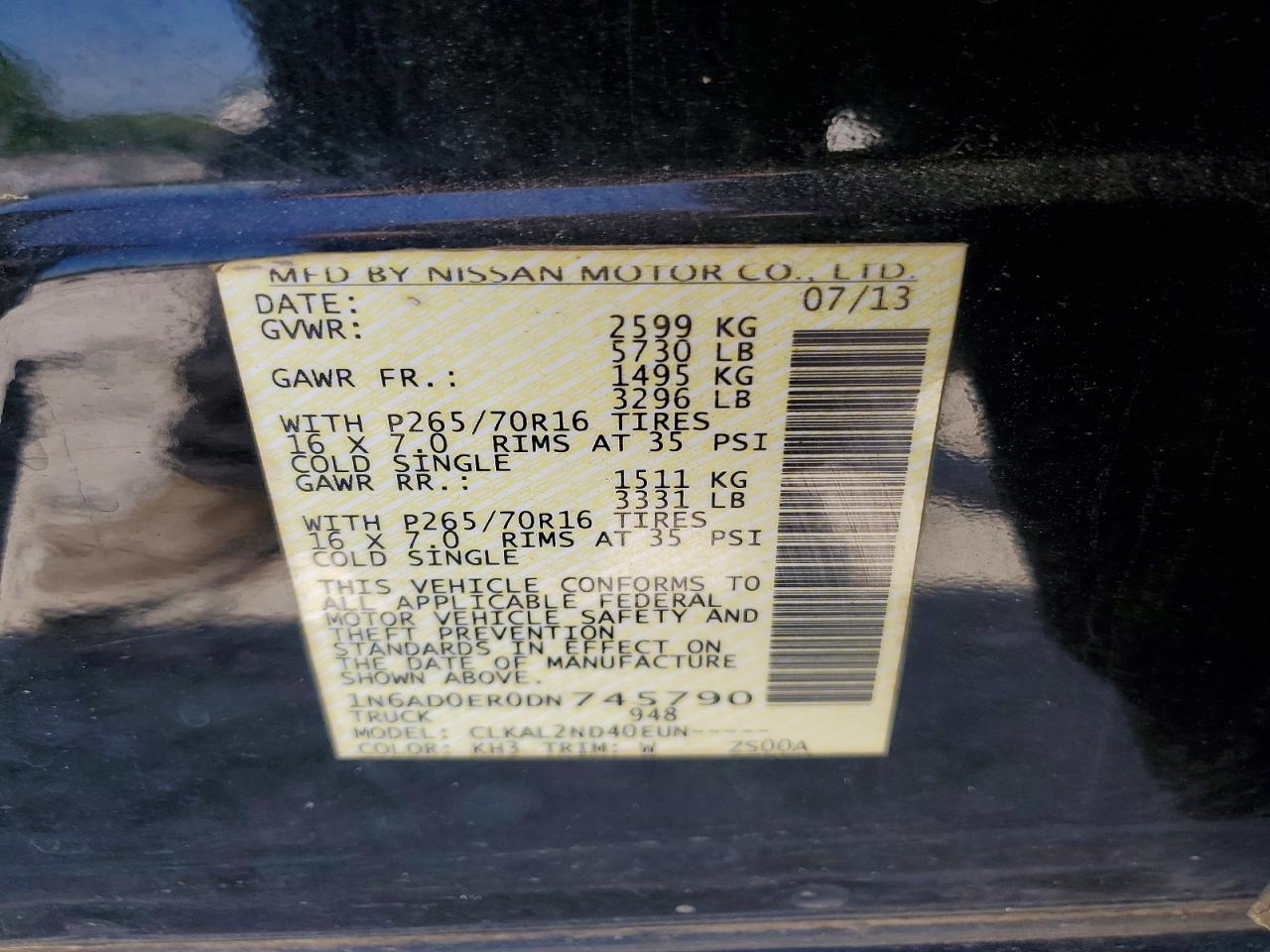 2013 Nissan Frontier S