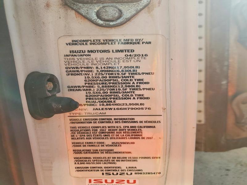 2017 Isuzu NQR Refrigerated BOX Truck