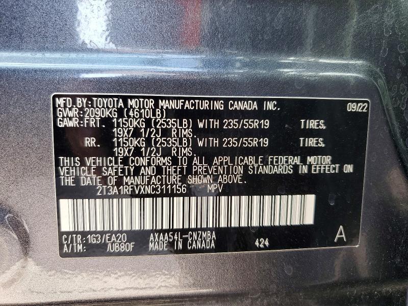 2022 Toyota Rav4 xle Premium