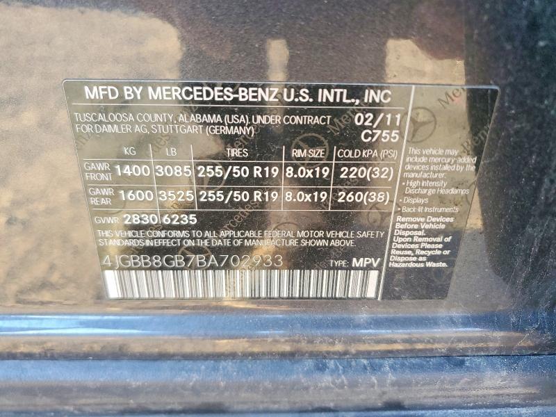 2011 Mercedes-Benz Ml 350 4matic