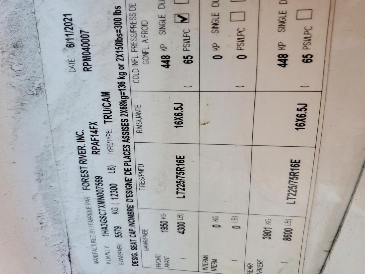 2021 Chevrolet Express Delivery Truck