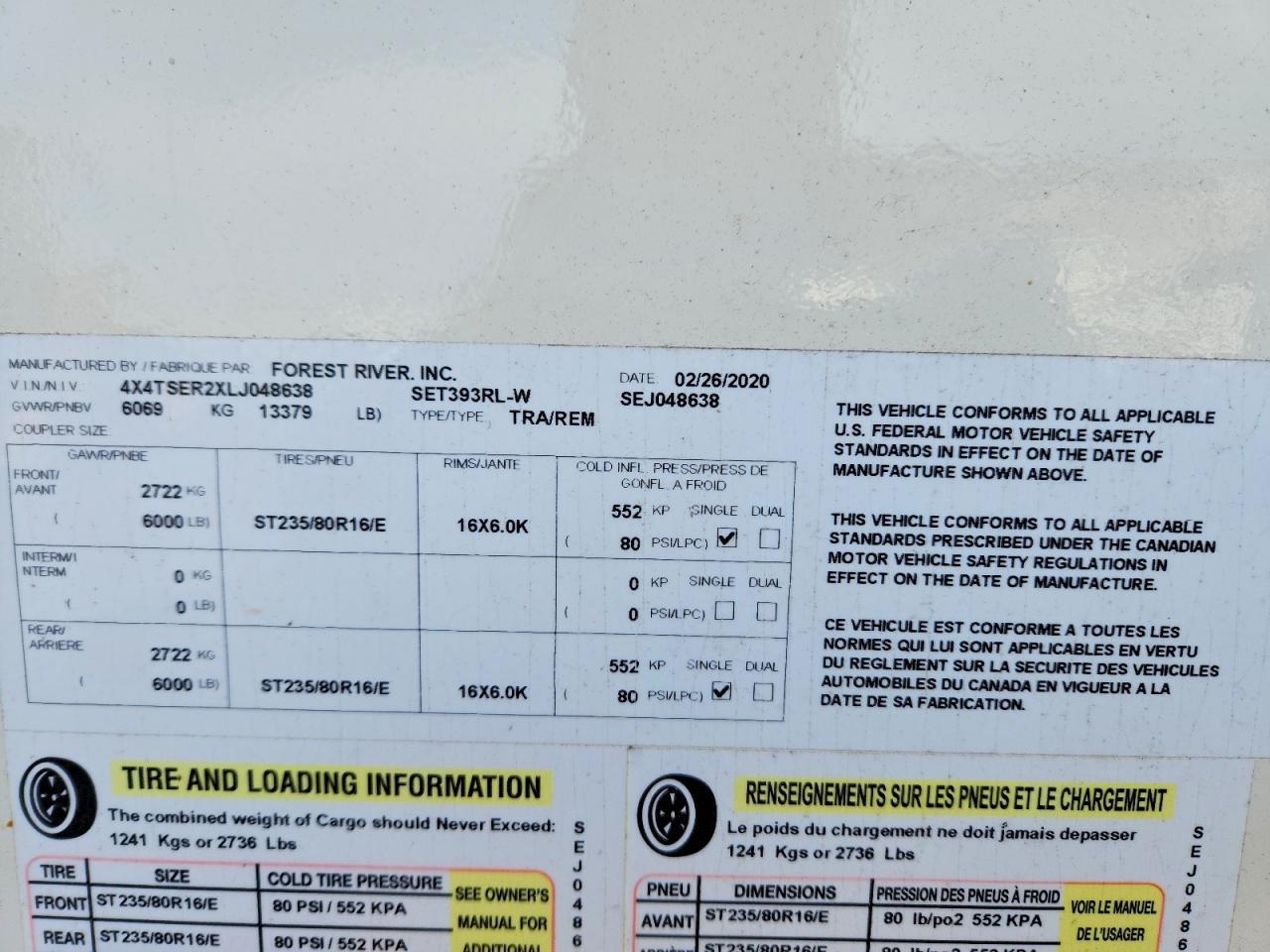 2020 Forest River Trailer