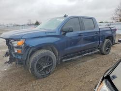 Salvage trucks for sale at London, ON auction: 2022 Chevrolet Silverado K1500 Custom