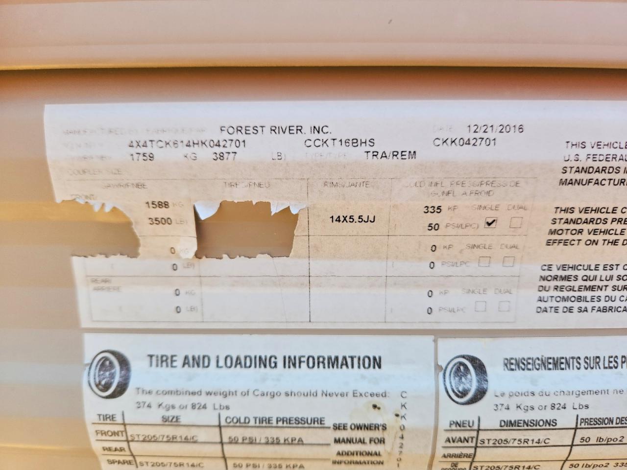 2017 Cherokee By Forest R CCK16BHS