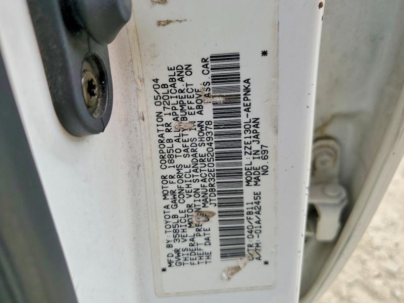 2005 Toyota Corolla le