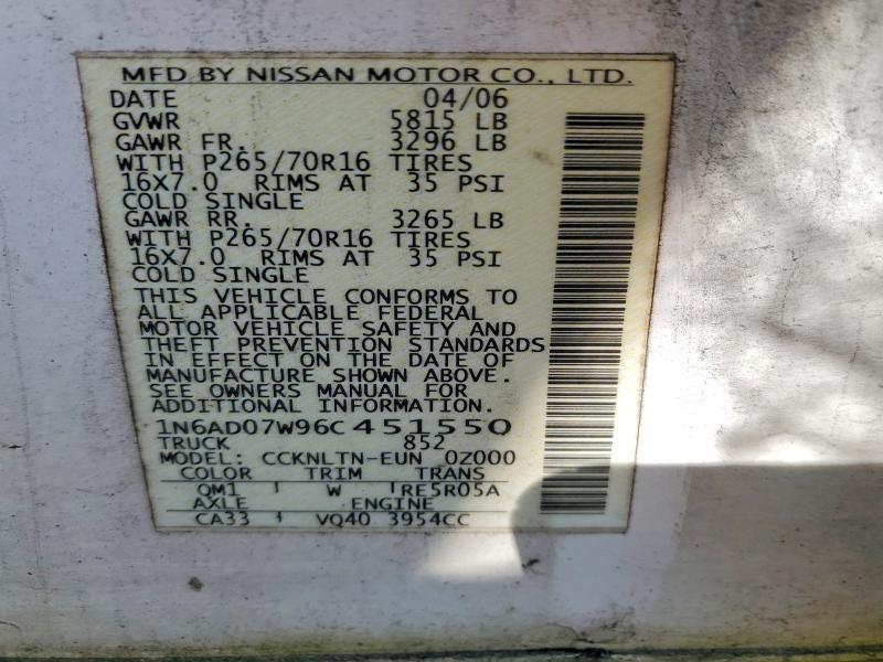 2006 Nissan Frontier SE