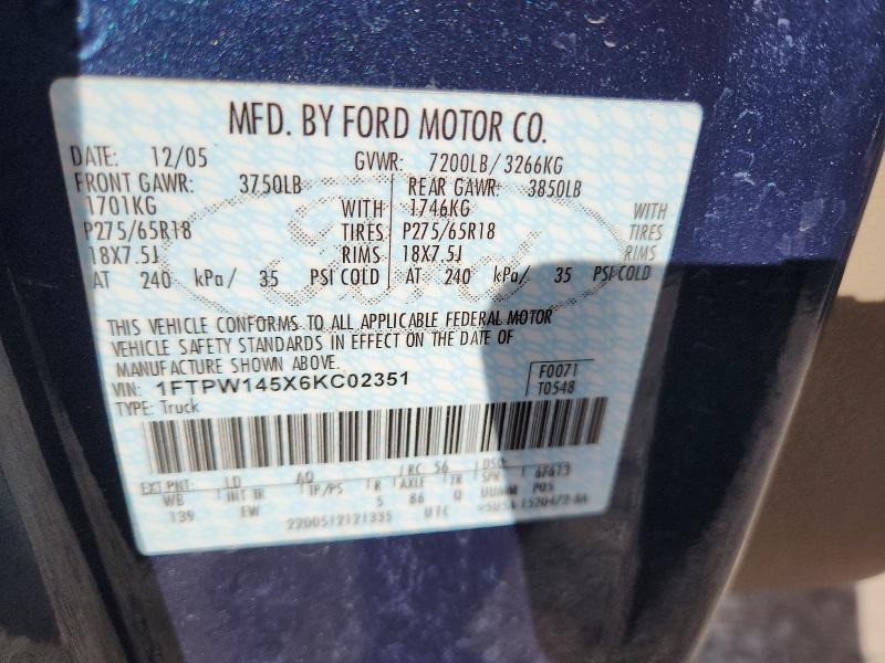 2006 Ford F150 Supercrew
