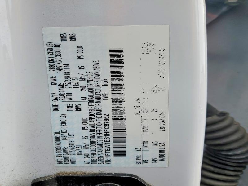 2017 Ford F150 Supercrew