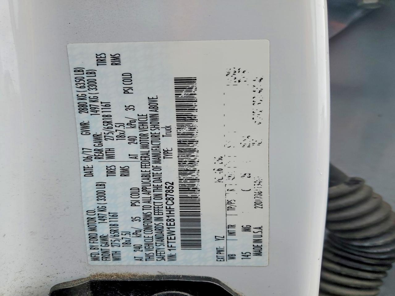 2017 Ford F150 Supercrew