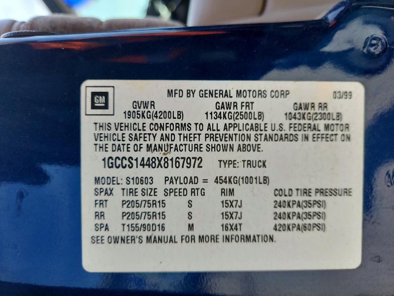 1999 Chevrolet S Truck S10