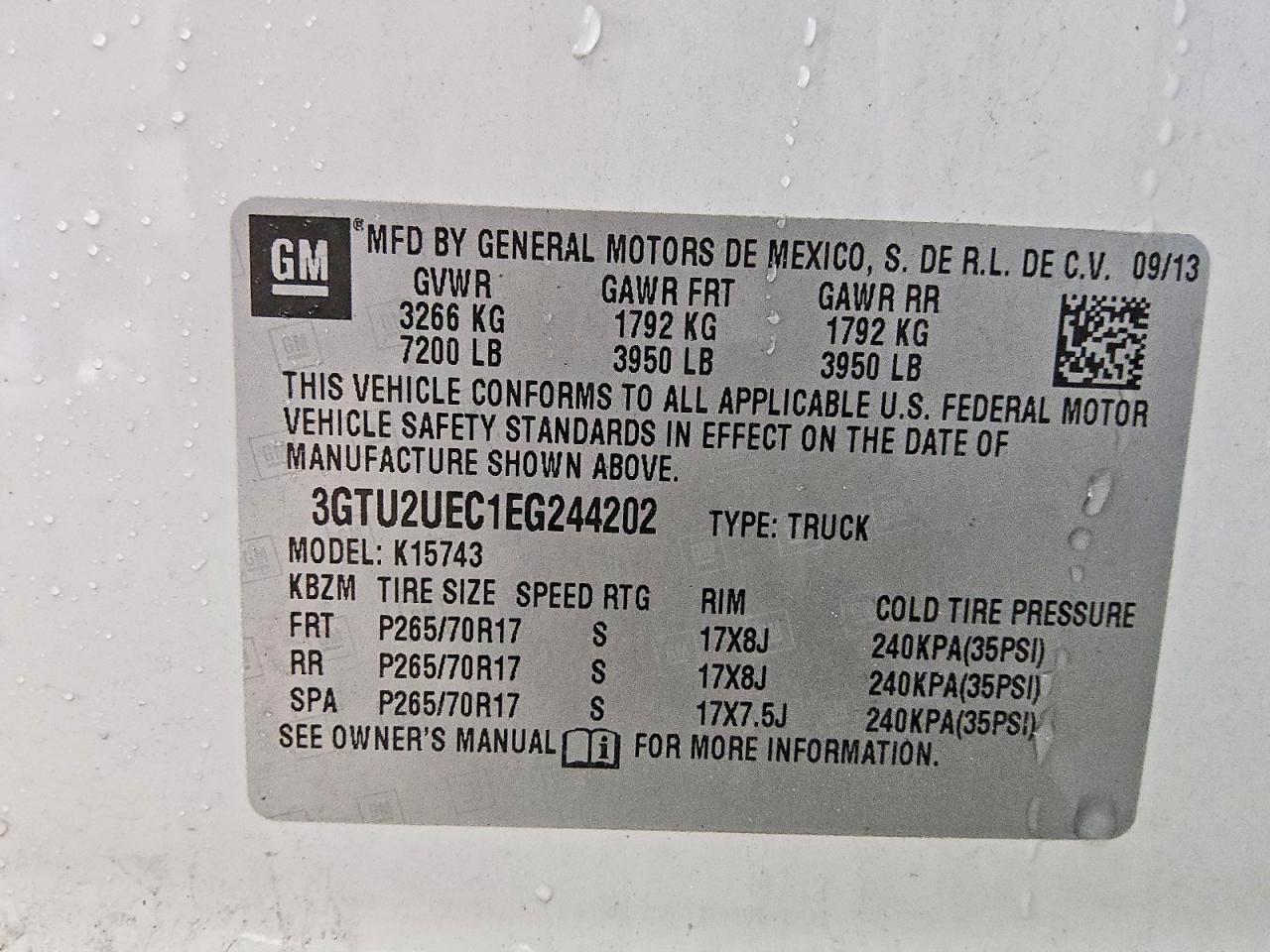 2014 GMC Sierra K1500 SLE