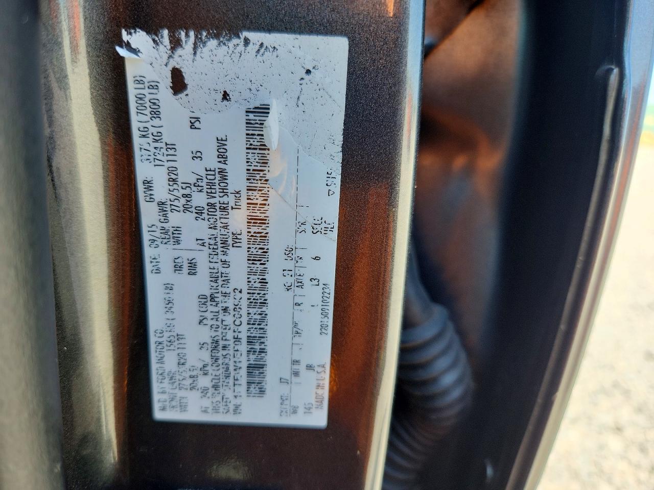 2015 Ford F150 Supercrew