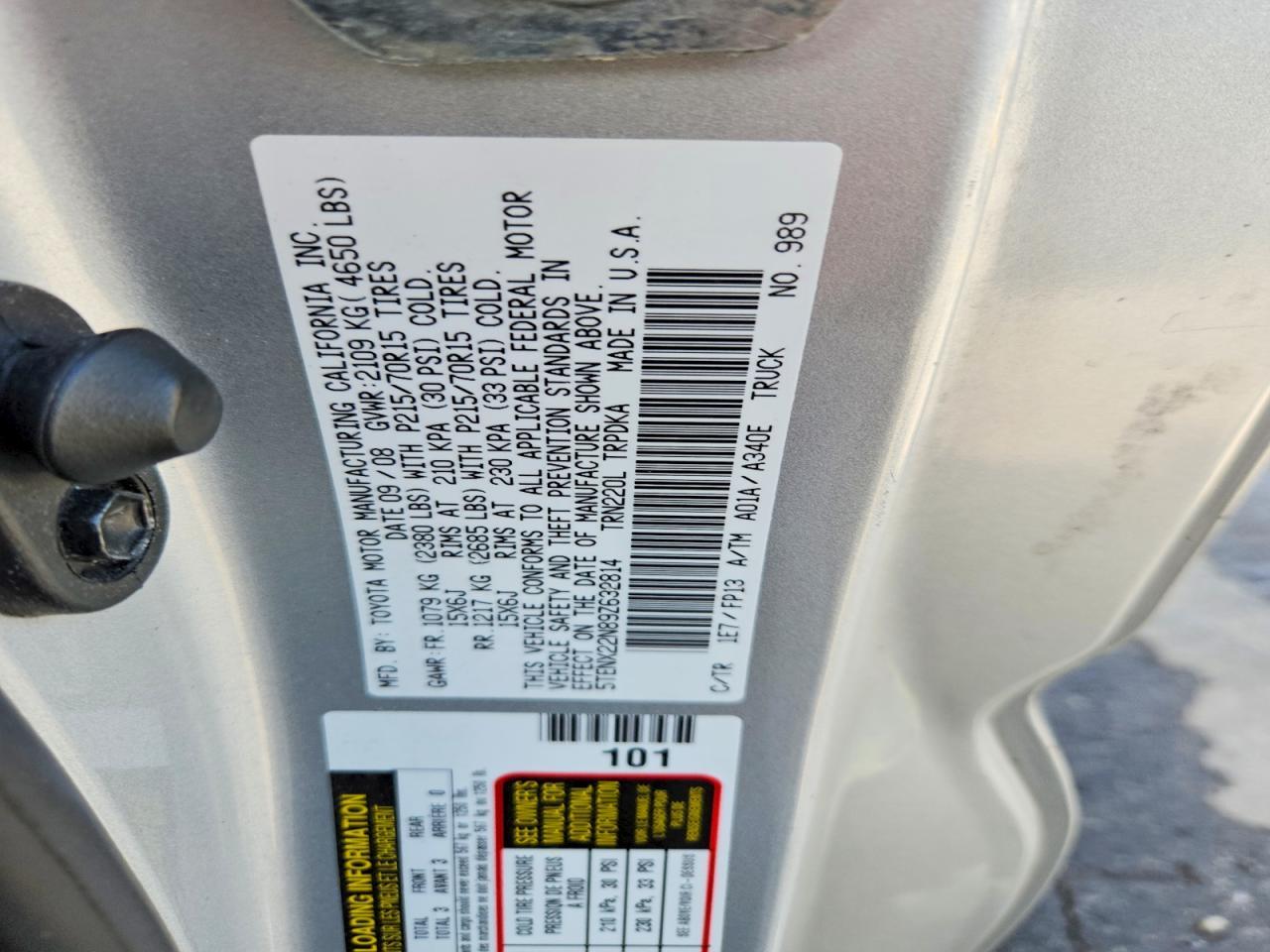 2009 Toyota Tacoma Base
