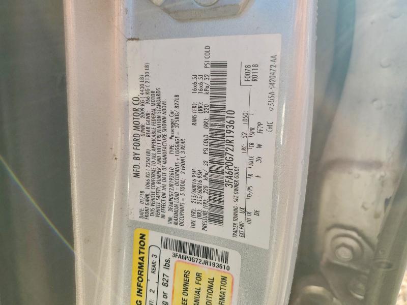 2018 Ford Fusion s