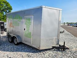 Salvage trucks for sale at Jacksonville, FL auction: 2024 Giddy Up 7X14TA Enclosed Cargo Trailer