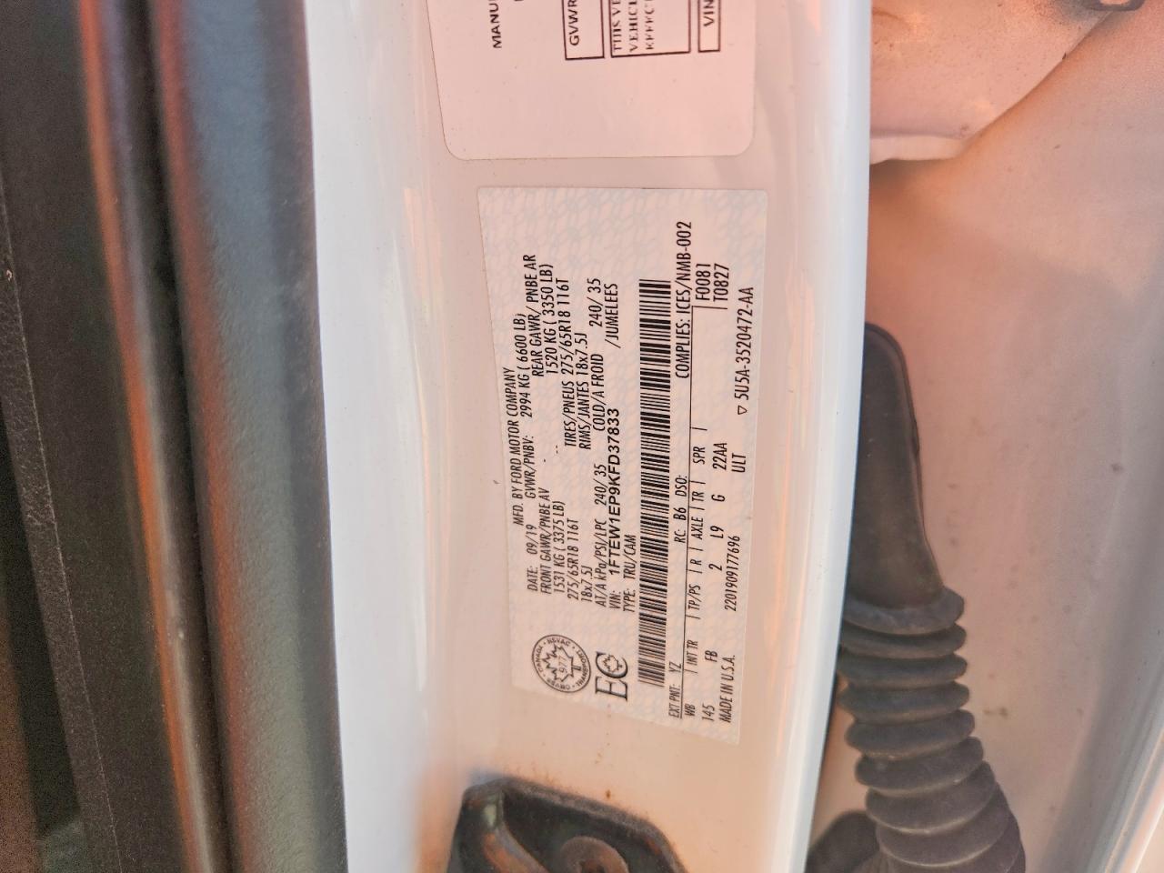 2019 Ford F150 Supercrew