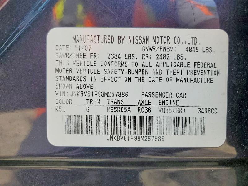 2008 Infiniti G35 x