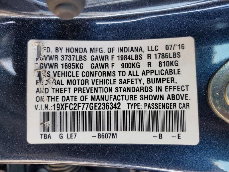 2016 Honda Civic ex