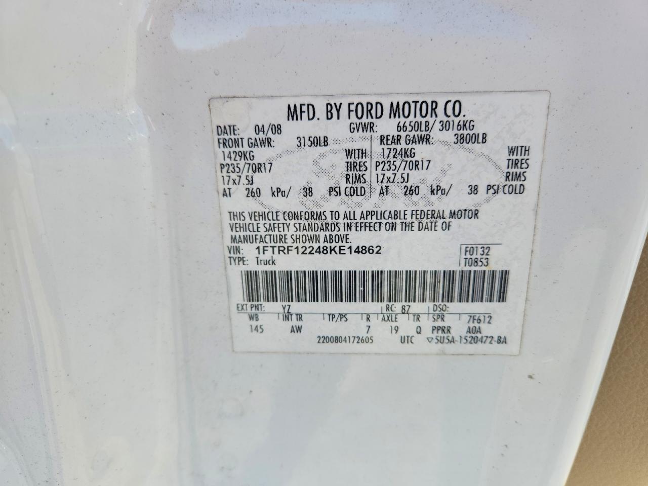2008 Ford F150