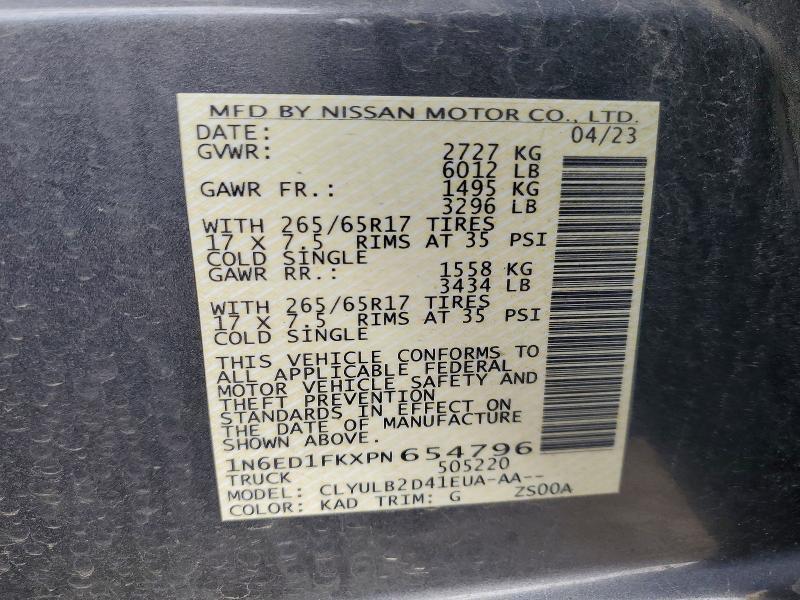 2023 Nissan Frontier SV