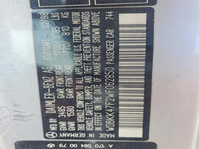 1998 Mercedes-Benz Slk 230 Kompressor