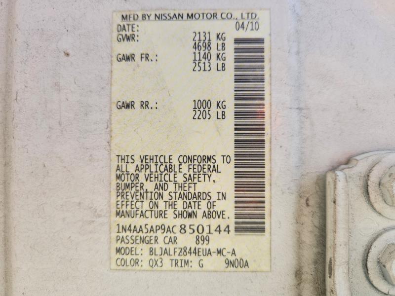 2010 Nissan Maxima 3.5 s