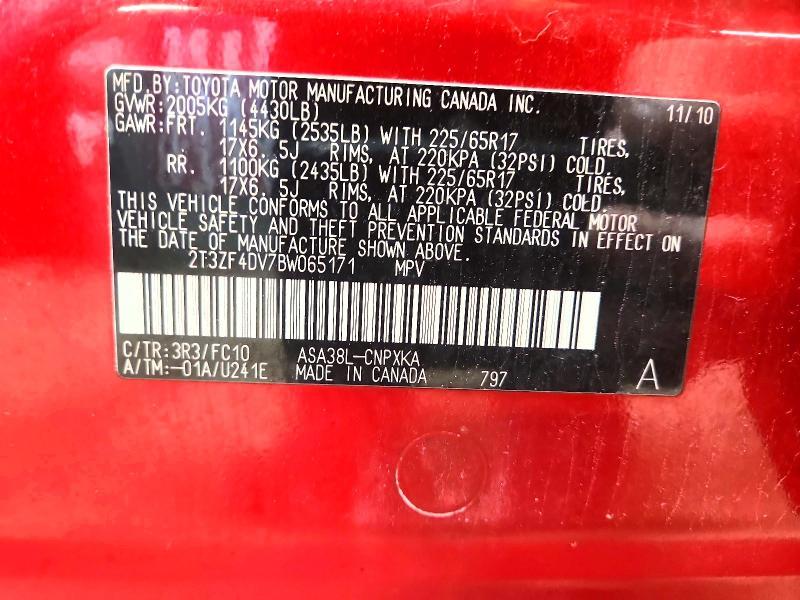 2011 Toyota Rav4 Base