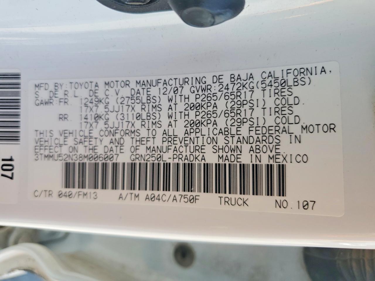 2008 Toyota Tacoma V6