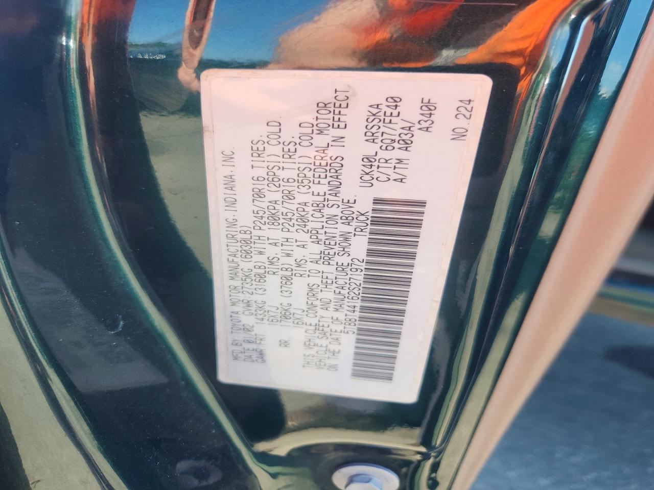 2002 Toyota Tundra SR5 V8