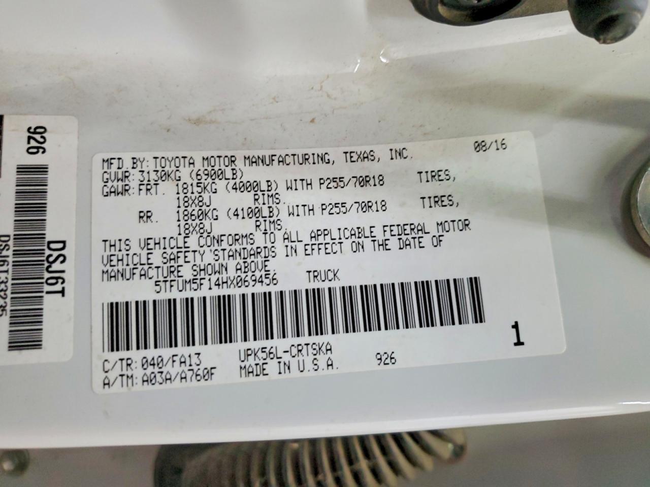 2017 Toyota Tundra SR