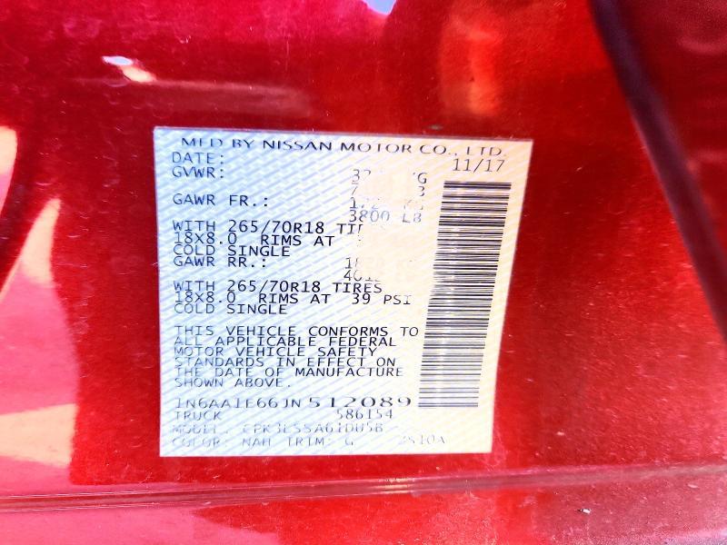 2018 Nissan Titan sv