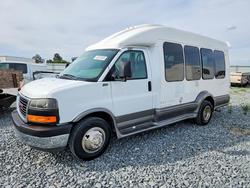 Salvage trucks for sale at Fresno, CA auction: 2005 Tilhulp 2005 GMC Savana Shuttle Bus