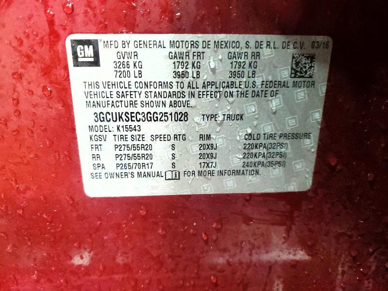 2016 Chevrolet Silverado K1500 ltz