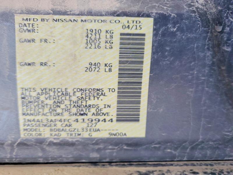 2015 Nissan Altima 2.5 s