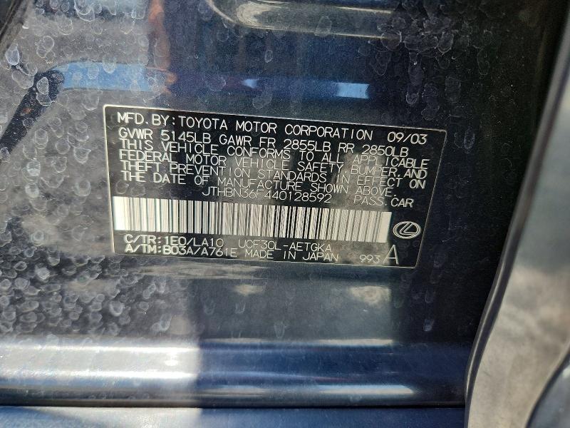 2004 Lexus Ls 430