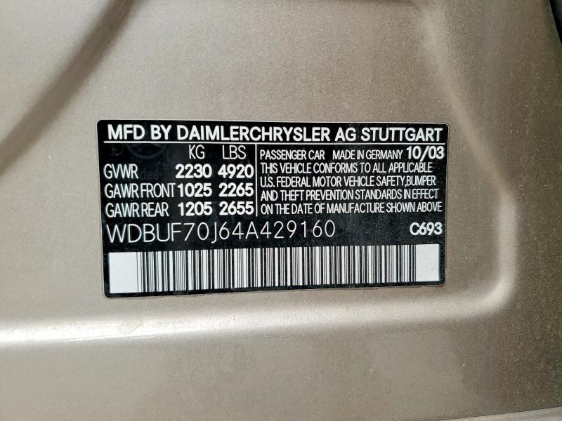 2004 Mercedes-Benz E 500