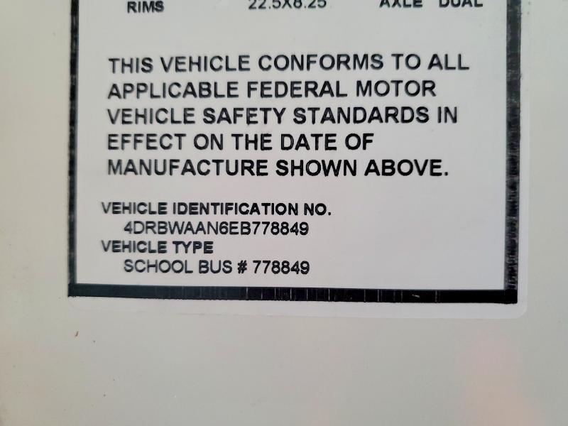 2014 Ic Corporation RE Series School-School Bus