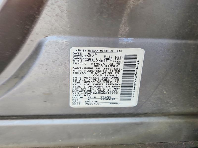 2010 Nissan Murano s