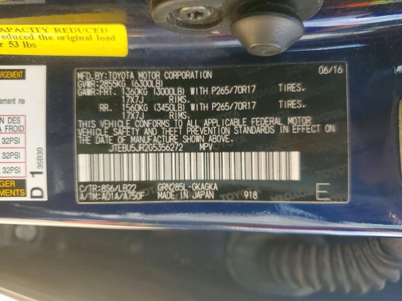 2016 Toyota 4runner SR5 Premium