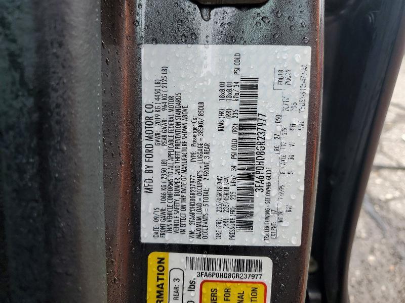 2016 Ford Fusion se