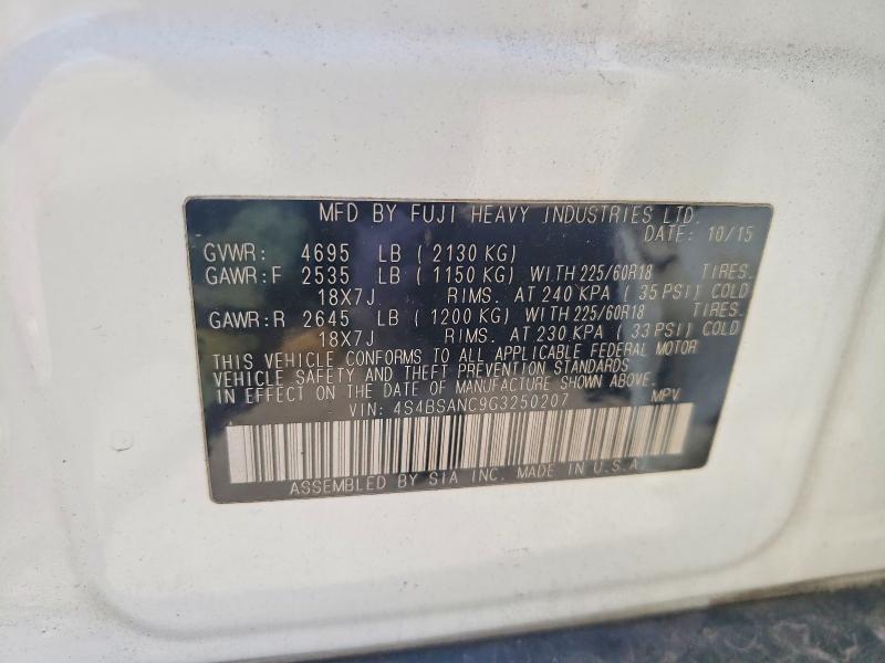 2016 Subaru Outback 2.5i Limited