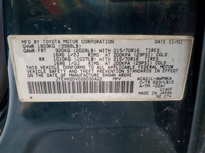 2002 Toyota Rav4 Base