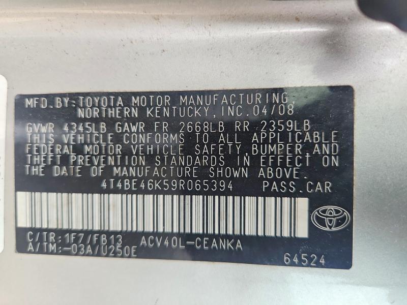2009 Toyota Camry le