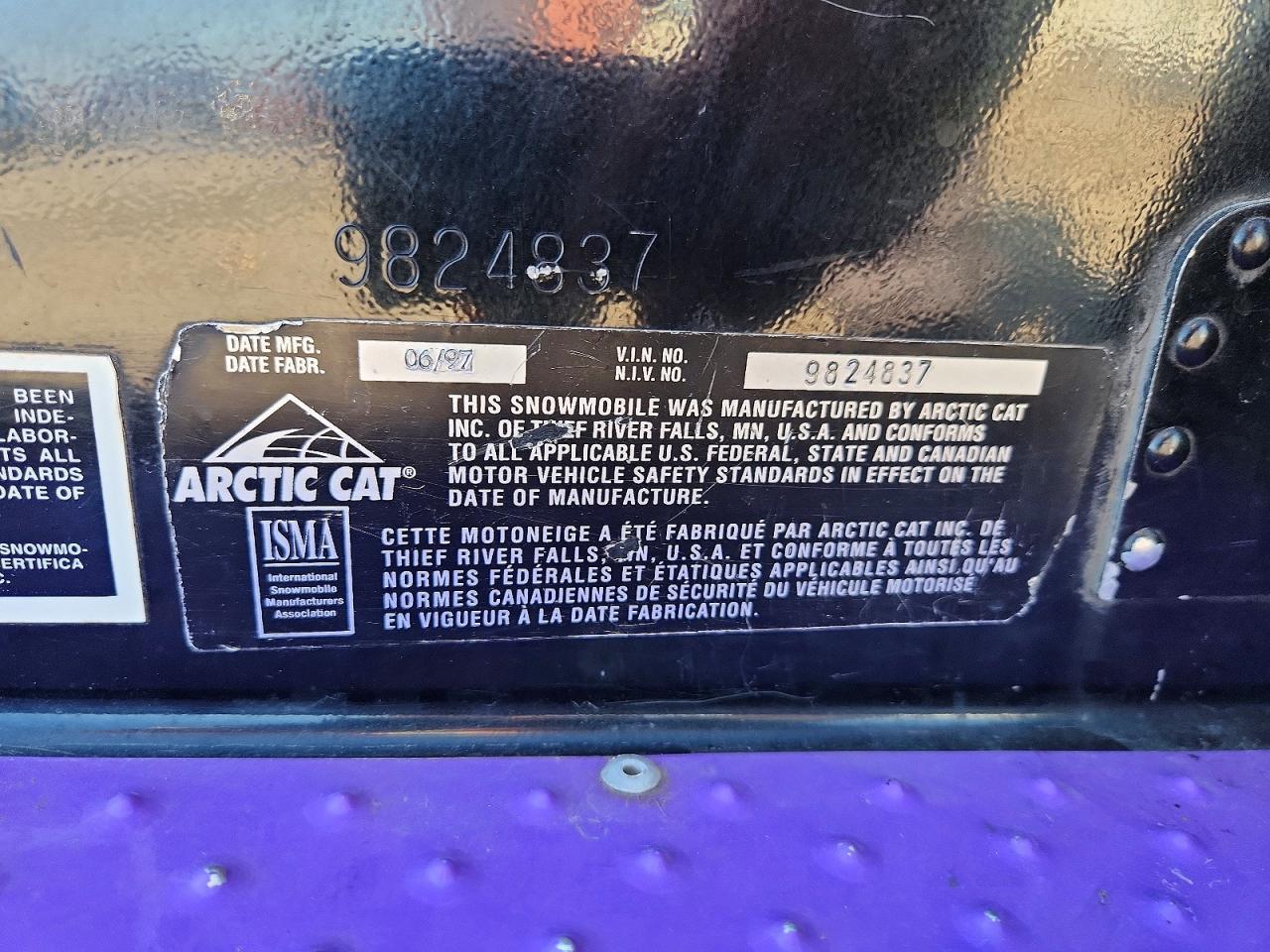 1999 Arctic Cat Snowmobile