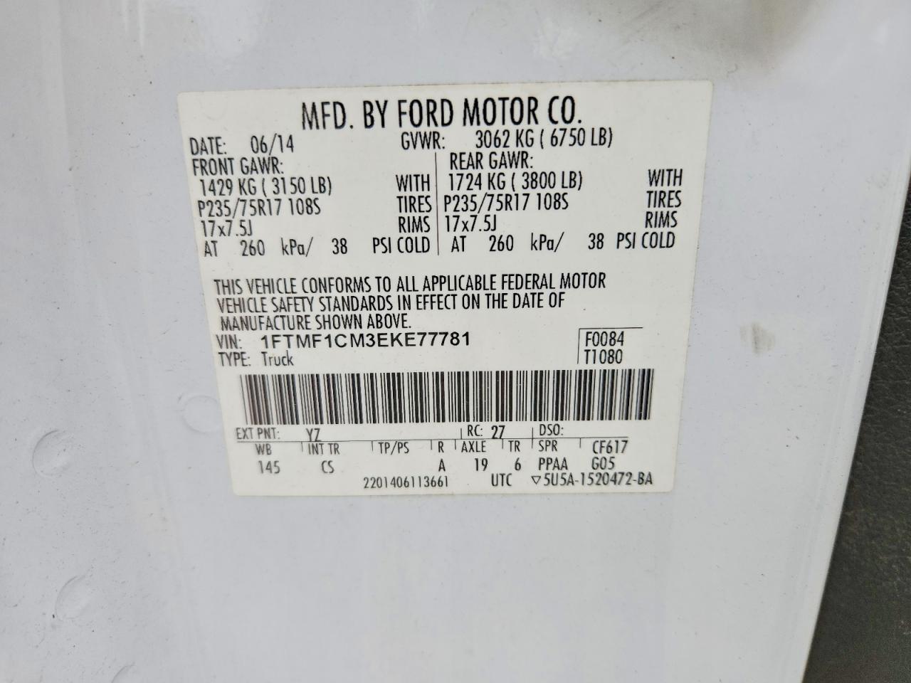 2014 Ford F150