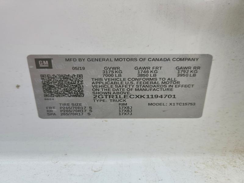 2019 GMC Sierra Limited C1500