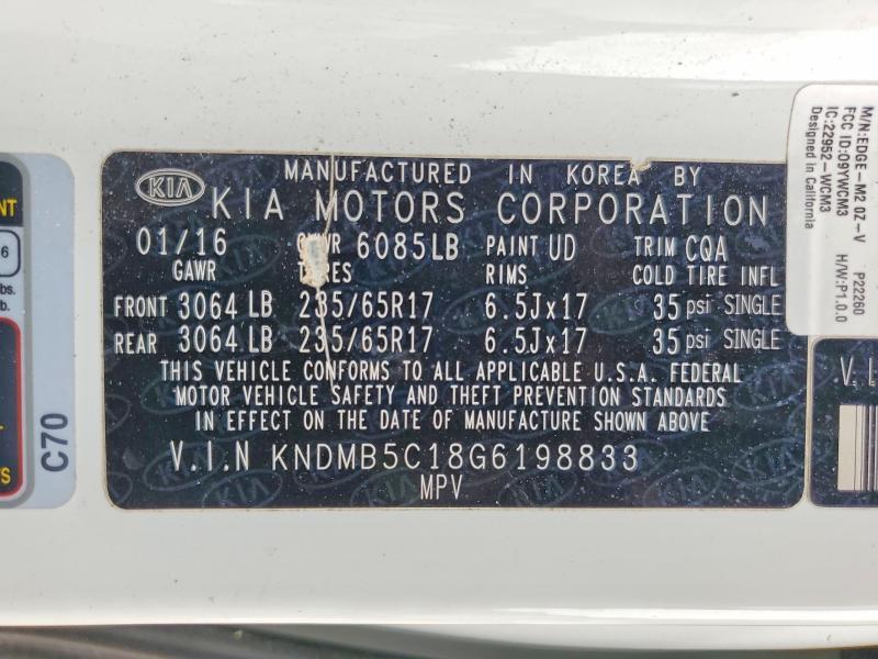 2016 KIA Sedona lx